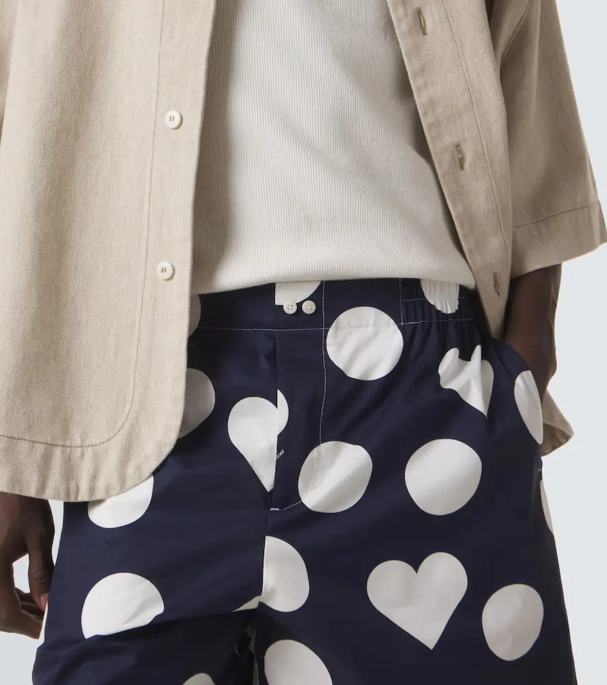 Jacquemus Caleçon polka-dot cotton poplin shorts | Thumbnail 3