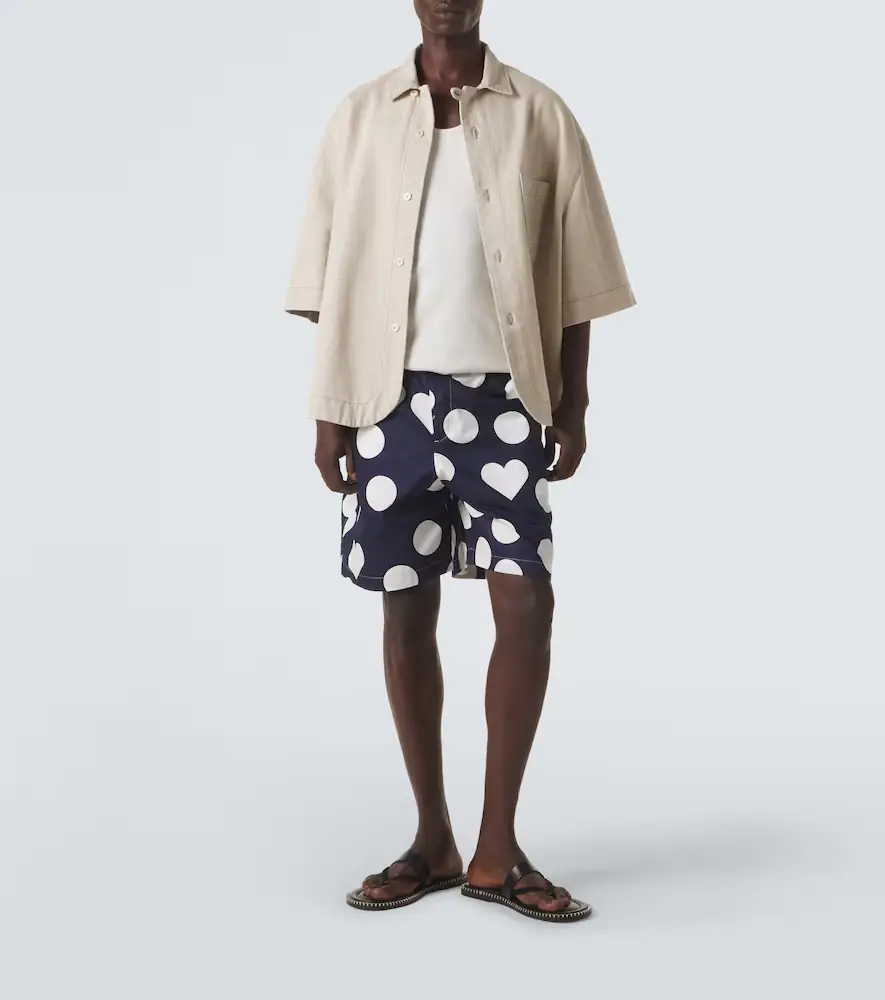Jacquemus Caleçon polka-dot cotton poplin shorts | Thumbnail 4