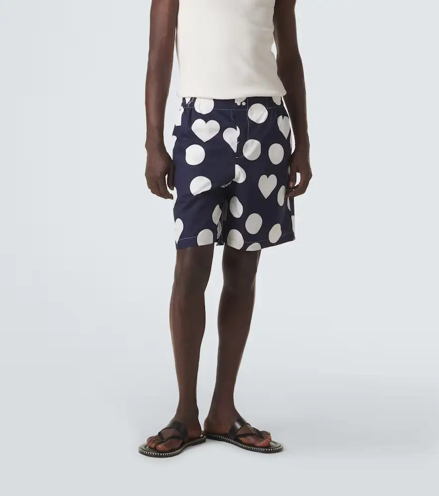 Jacquemus Caleçon polka-dot cotton poplin shorts | Thumbnail 6