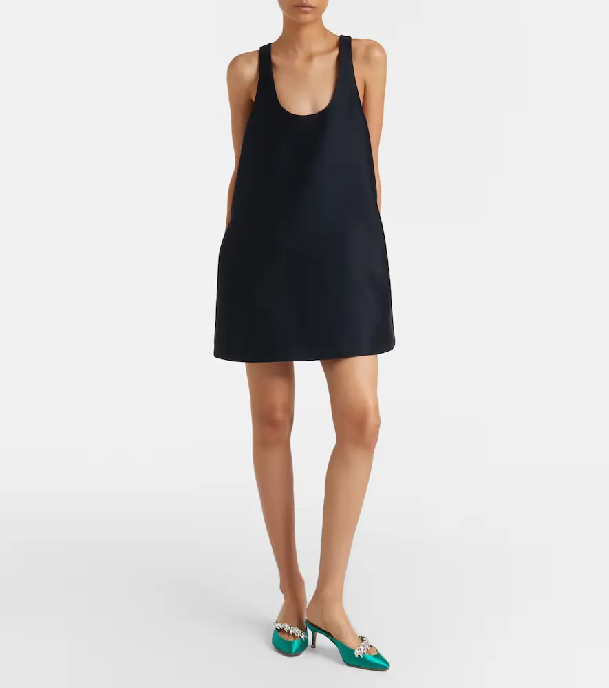 Balenciaga Wool and silk minidress | Thumbnail 3 Balenciaga Wool and silk minidress | Thumbnail 3