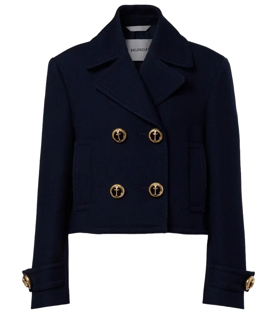 Double-breasted wool jacket Double-breasted wool jacket