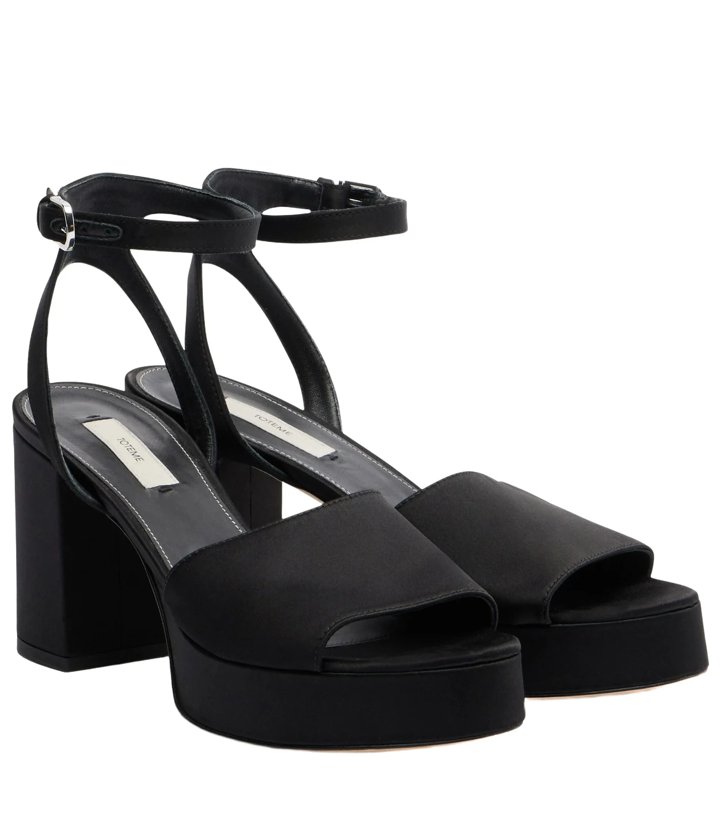 Satin platform sandals Satin platform sandals