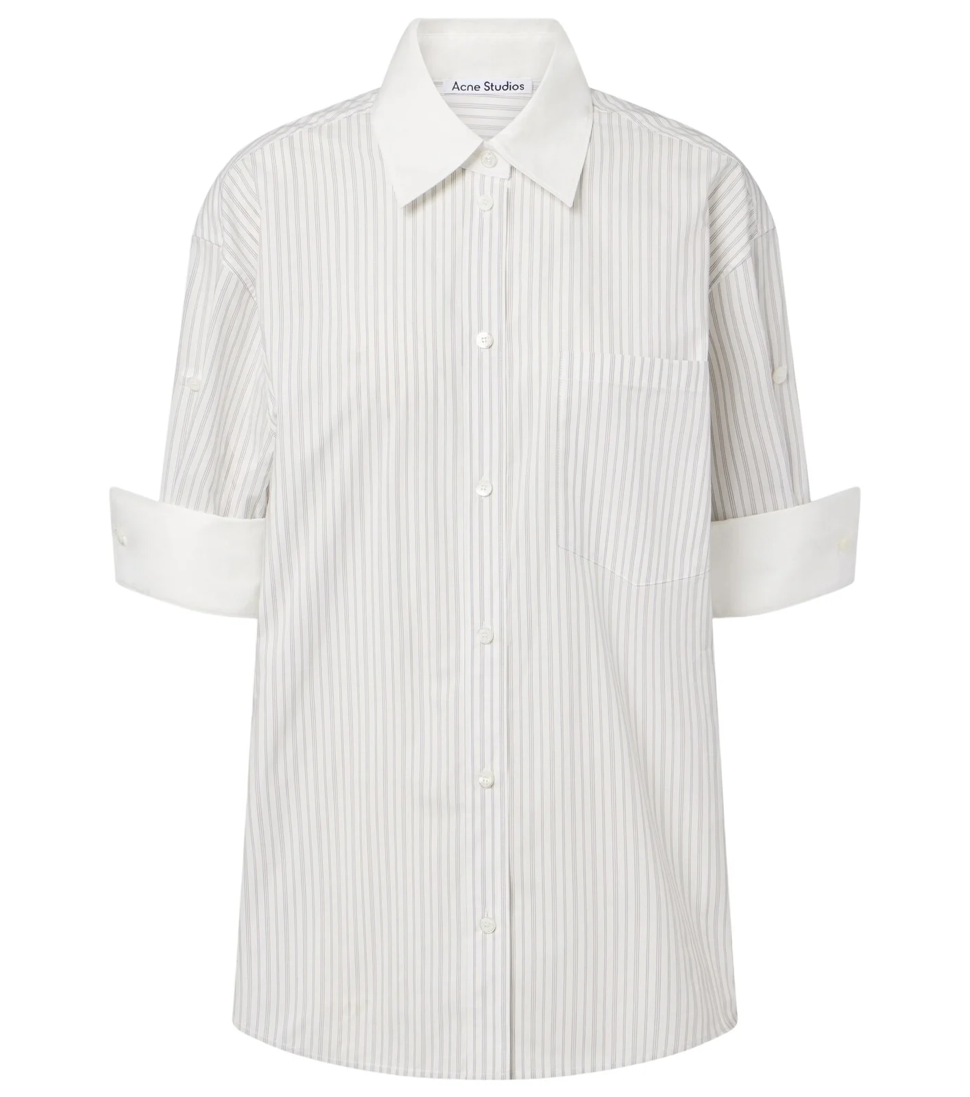 Acne Studios Striped cotton poplin shirt