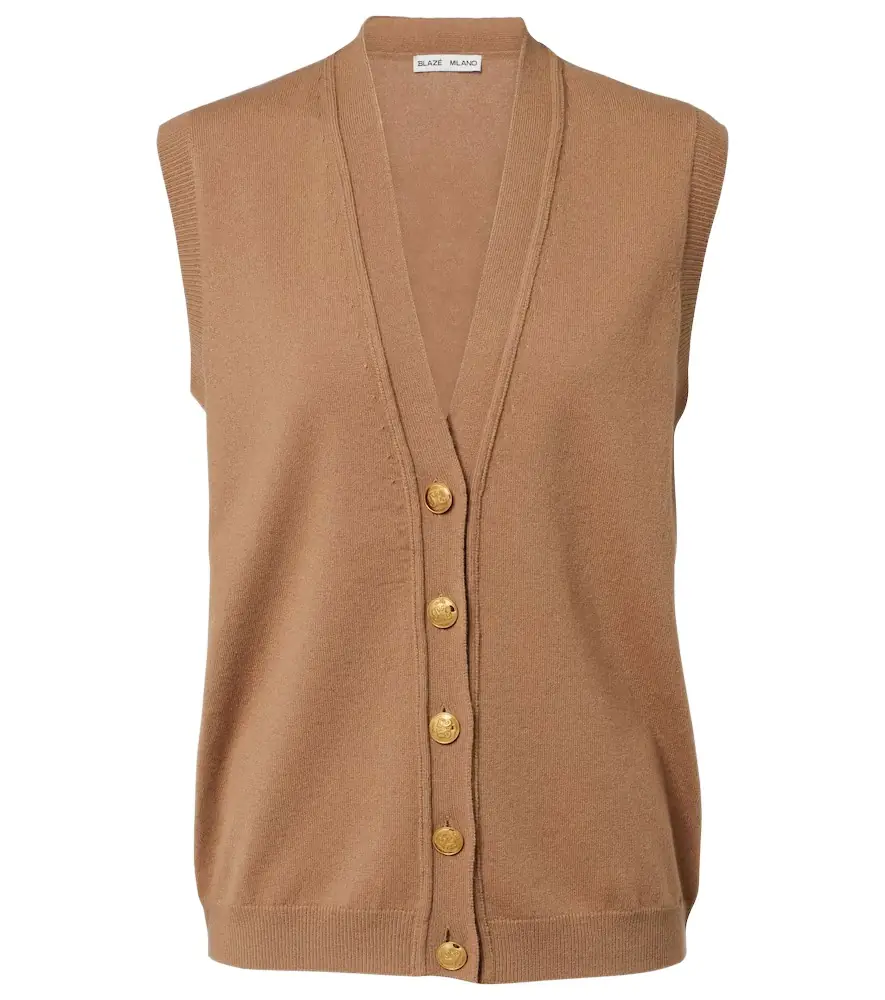 Blaze Milano Blazé Milano Highland wool and cashmere vest | Image 1 Blaze Milano Blazé Milano Highland wool and cashmere vest | Image 1