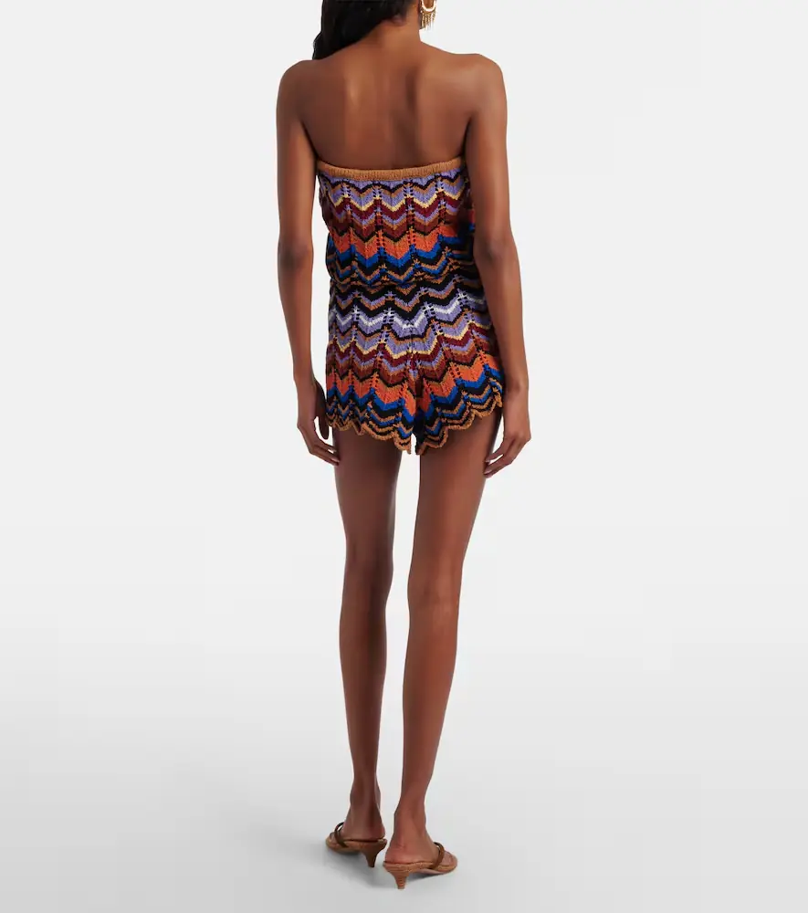Faithfull Azul crochet cotton-blend romper | Thumbnail 3 Faithfull Azul crochet cotton-blend romper | Thumbnail 3
