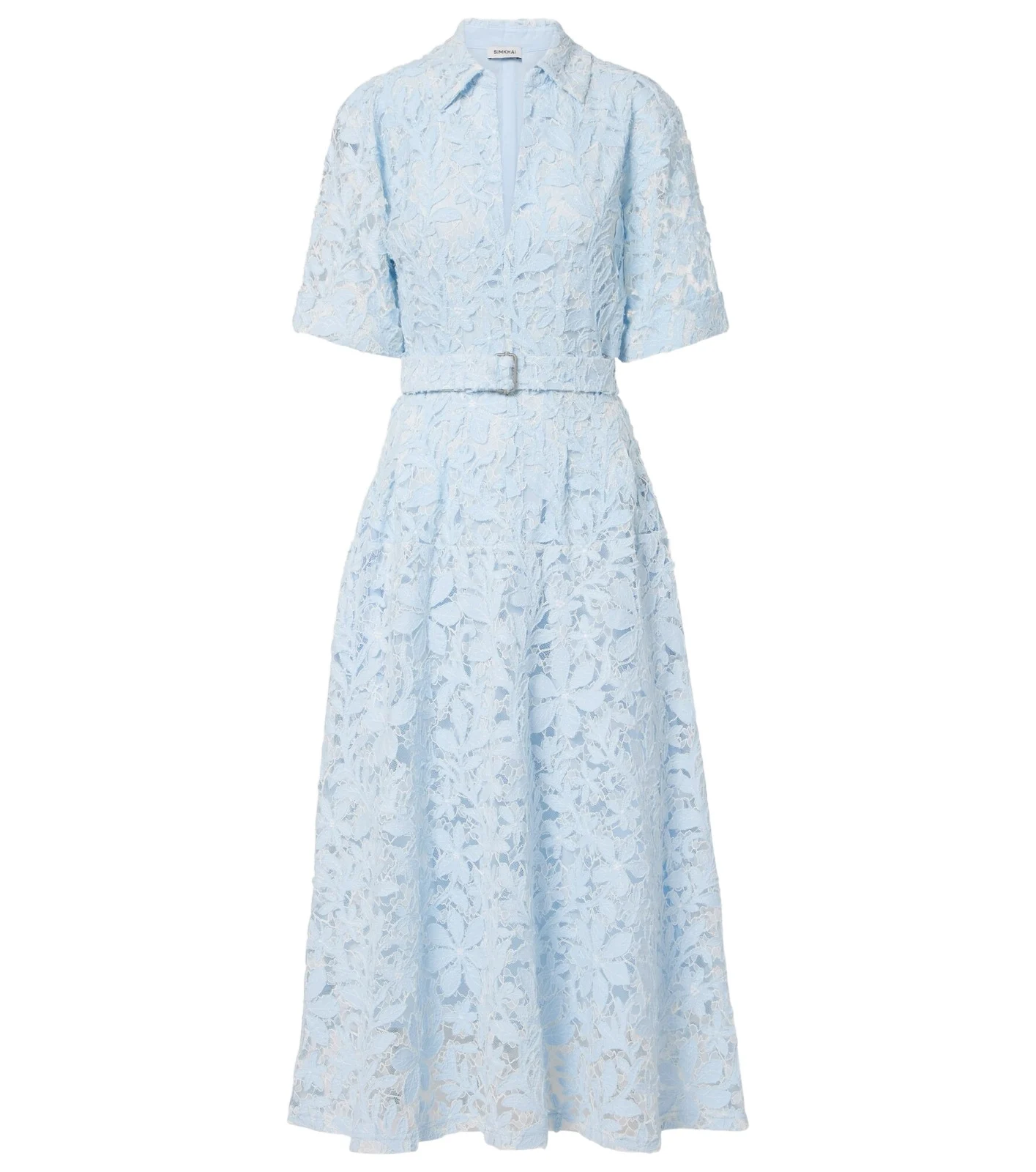 Deanna lace guipure cotton midi dress Deanna lace guipure cotton midi dress