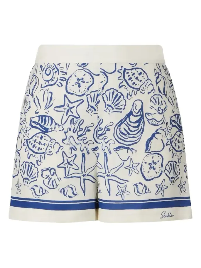 Keaton printed linen-blend shorts Keaton printed linen-blend shorts