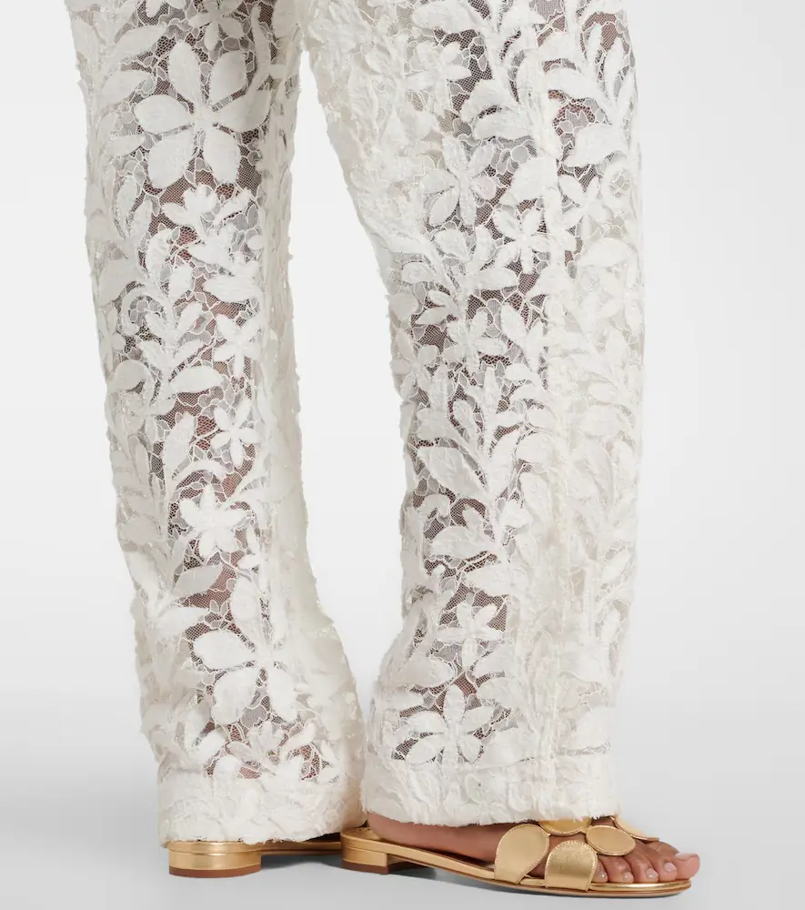 Simkhai Floral lace straight pants | Thumbnail 4 Simkhai Floral lace straight pants | Thumbnail 4