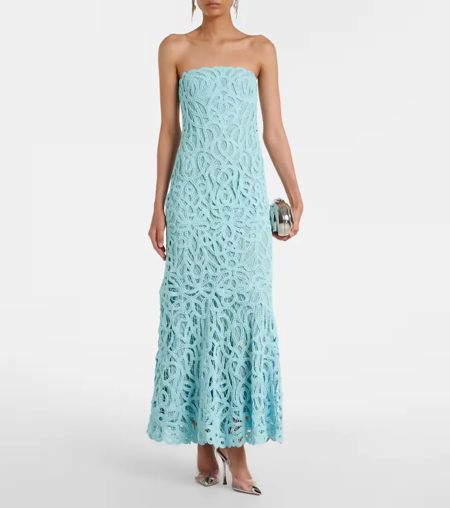 Simkhai Lace guipure cotton-blend bustier dress | Thumbnail 2 Simkhai Lace guipure cotton-blend bustier dress | Thumbnail 2