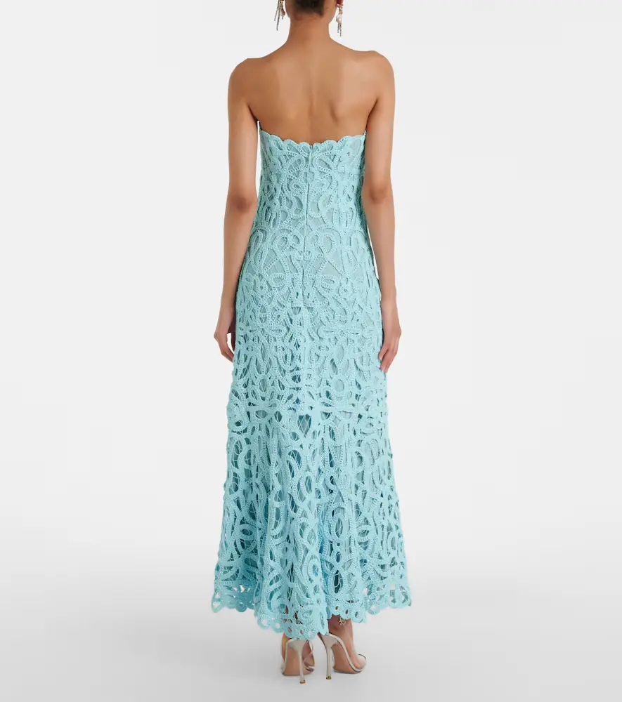 Simkhai Lace guipure cotton-blend bustier dress | Thumbnail 5 Simkhai Lace guipure cotton-blend bustier dress | Thumbnail 5