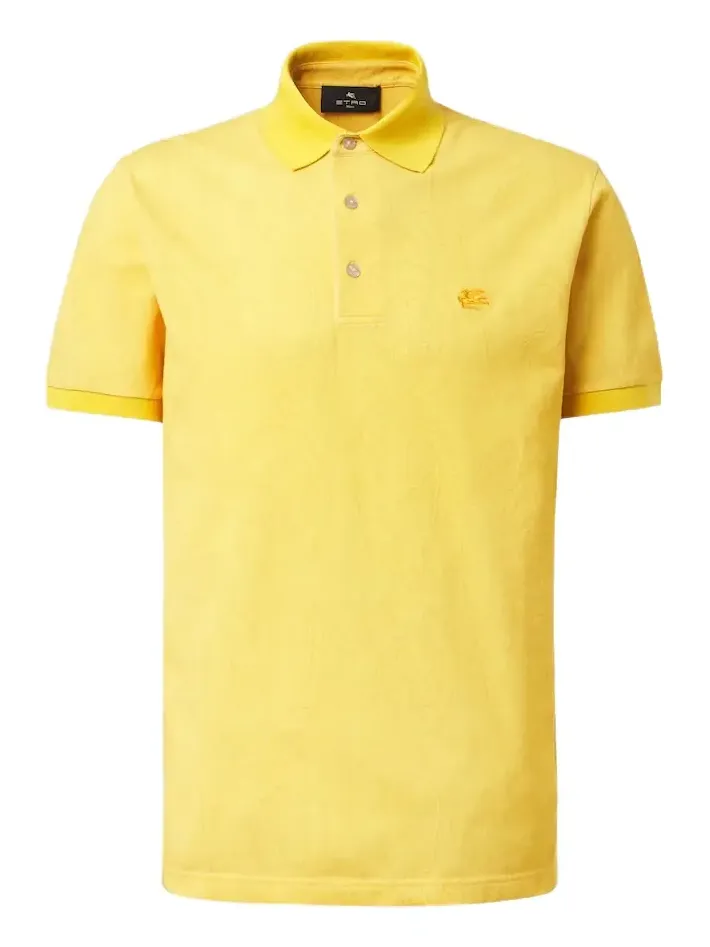 Paisley cotton piqué polo shirt Paisley cotton piqué polo shirt