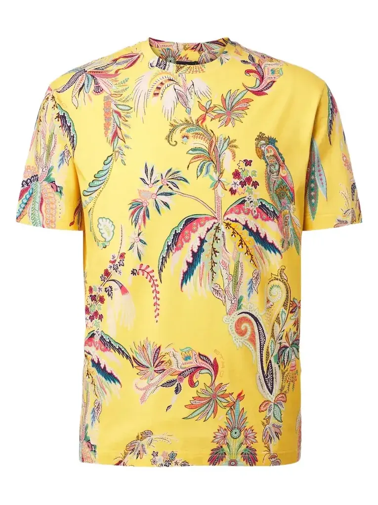 Etro Printed cotton jersey T-shirt