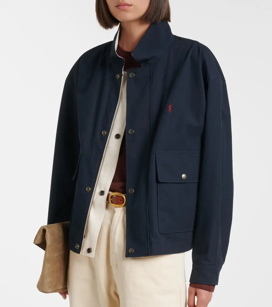 Saint Laurent Reversible cotton blouson jacket | Thumbnail 5 Saint Laurent Reversible cotton blouson jacket | Thumbnail 5