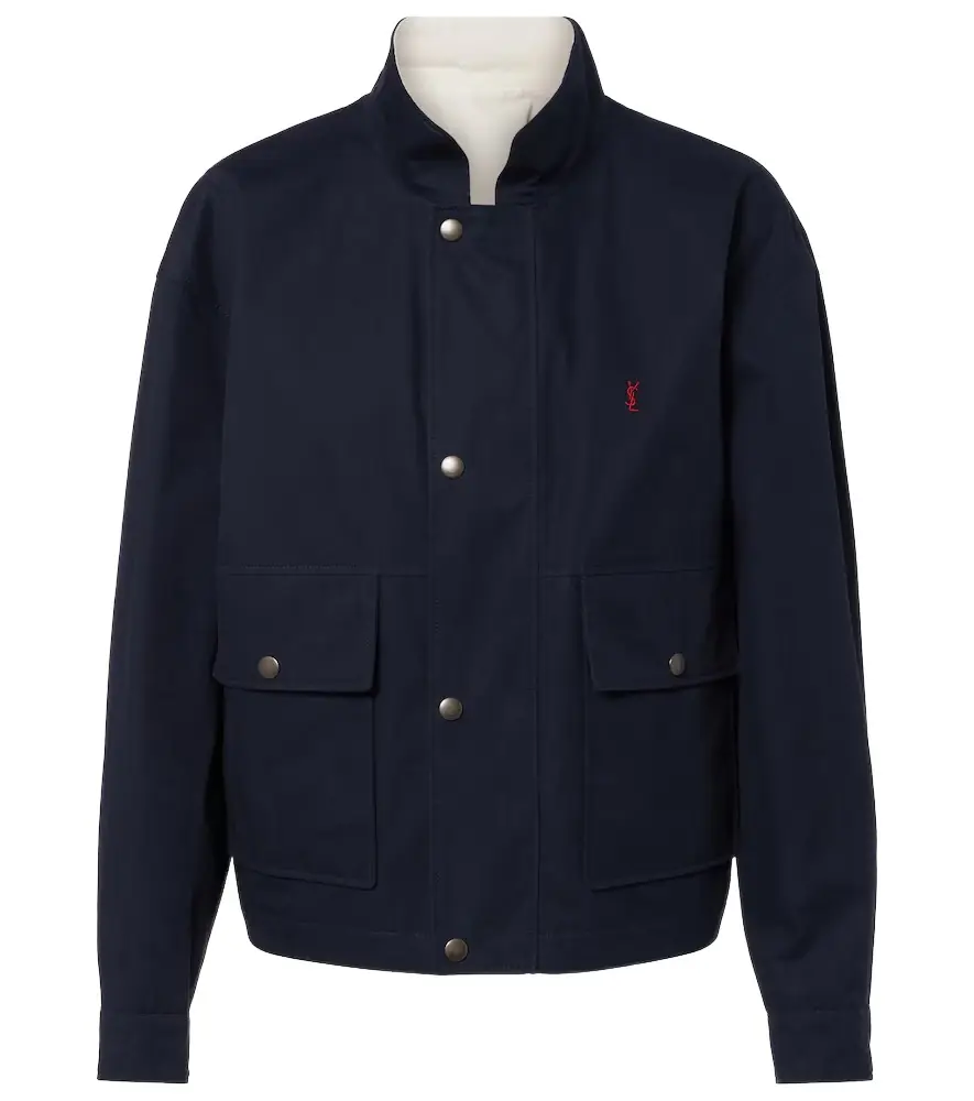 Saint Laurent Reversible cotton blouson jacket