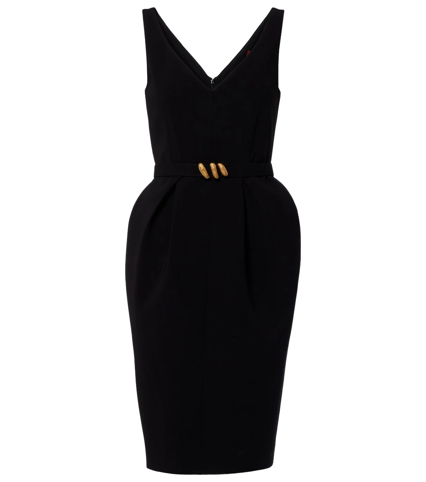Belted cady midi dress Belted cady midi dress