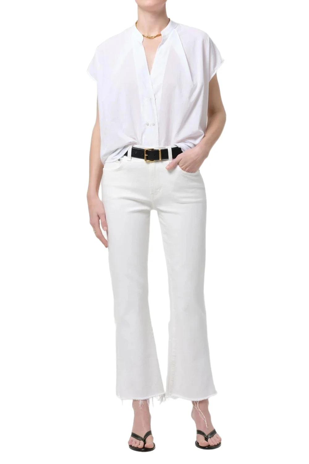 Citizens of Humanity Goldie Raw Hem Pant - Soft