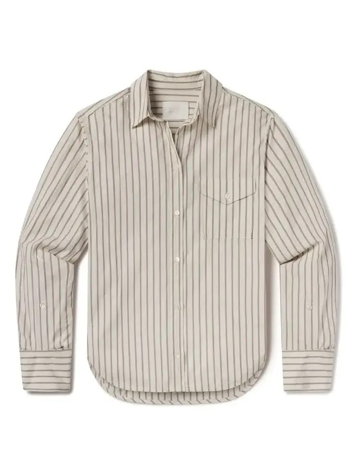 Shay Shirt - Alabaster Stripe