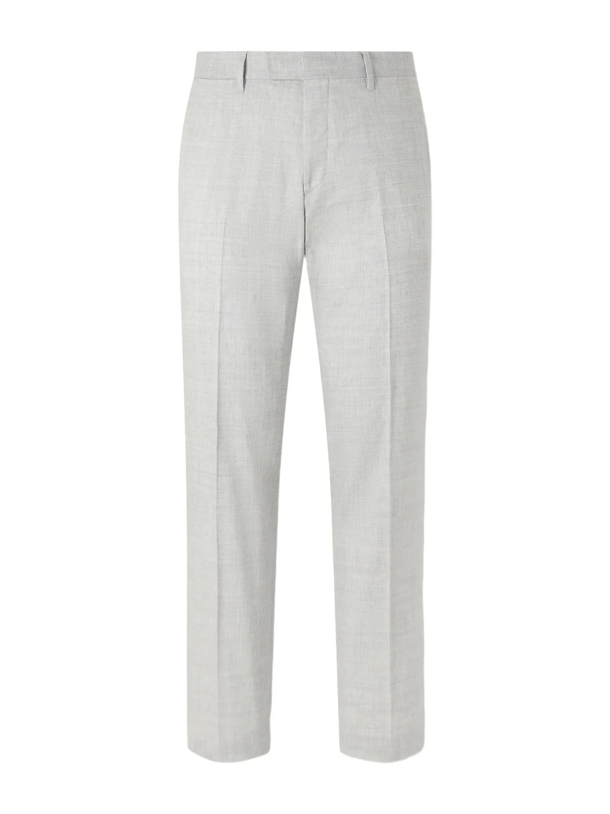 Straight-Leg Linen and Wool-Blend Suit Trousers - Men Straight-Leg Linen and Wool-Blend Suit Trousers - Men