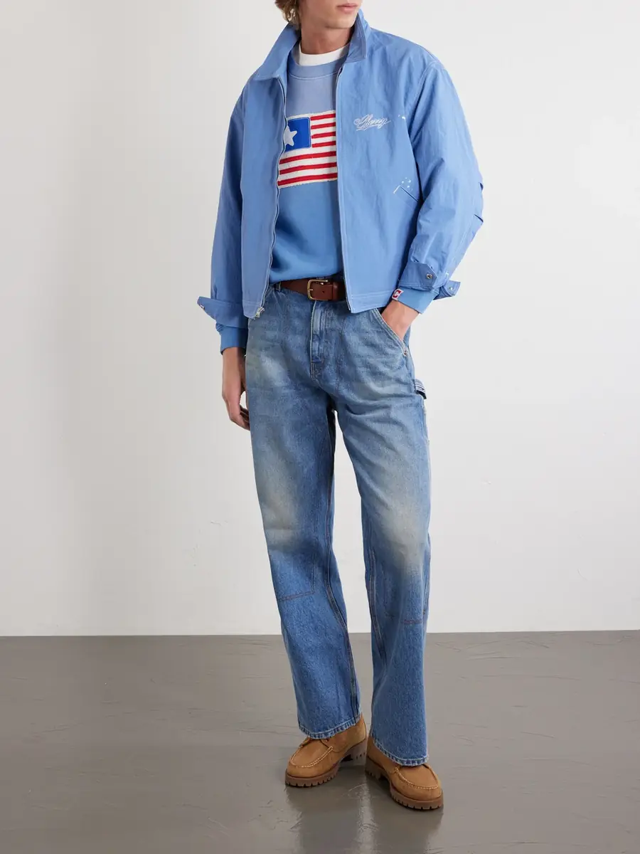 Cherry Los Angeles Distressed Straight-Leg Jeans - Men | Thumbnail 2 Cherry Los Angeles Distressed Straight-Leg Jeans - Men | Thumbnail 2