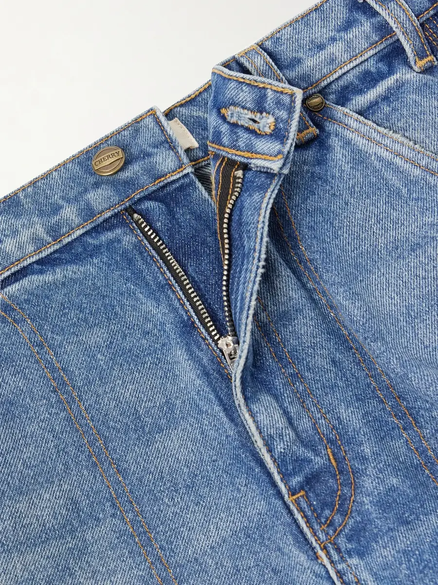 Cherry Los Angeles Distressed Straight-Leg Jeans - Men | Thumbnail 5 Cherry Los Angeles Distressed Straight-Leg Jeans - Men | Thumbnail 5