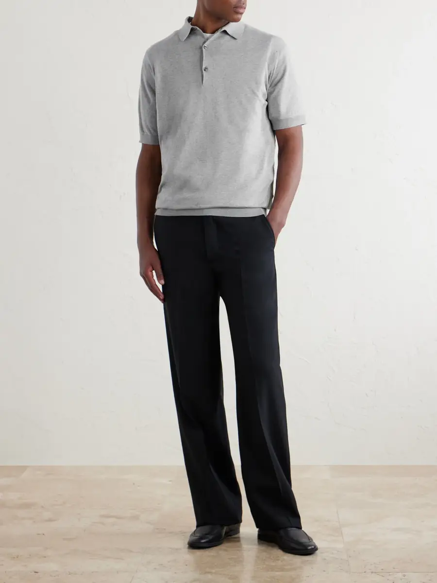John Smedley Adrian Slim-Fit Sea Island Cotton Polo Shirt - Men | Thumbnail 2