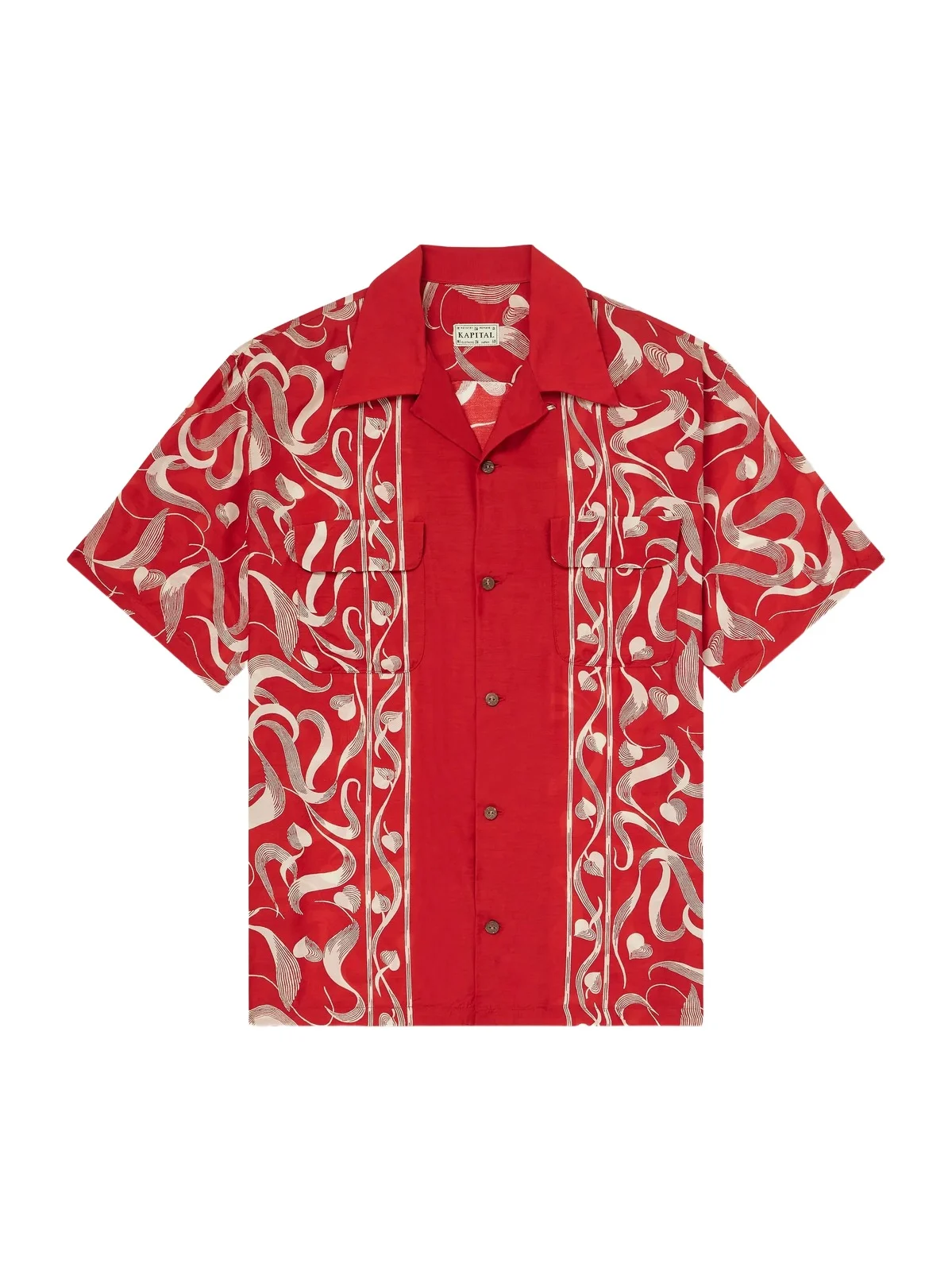 KAPITAL Camp-Collar Printed Woven Shirt - Men