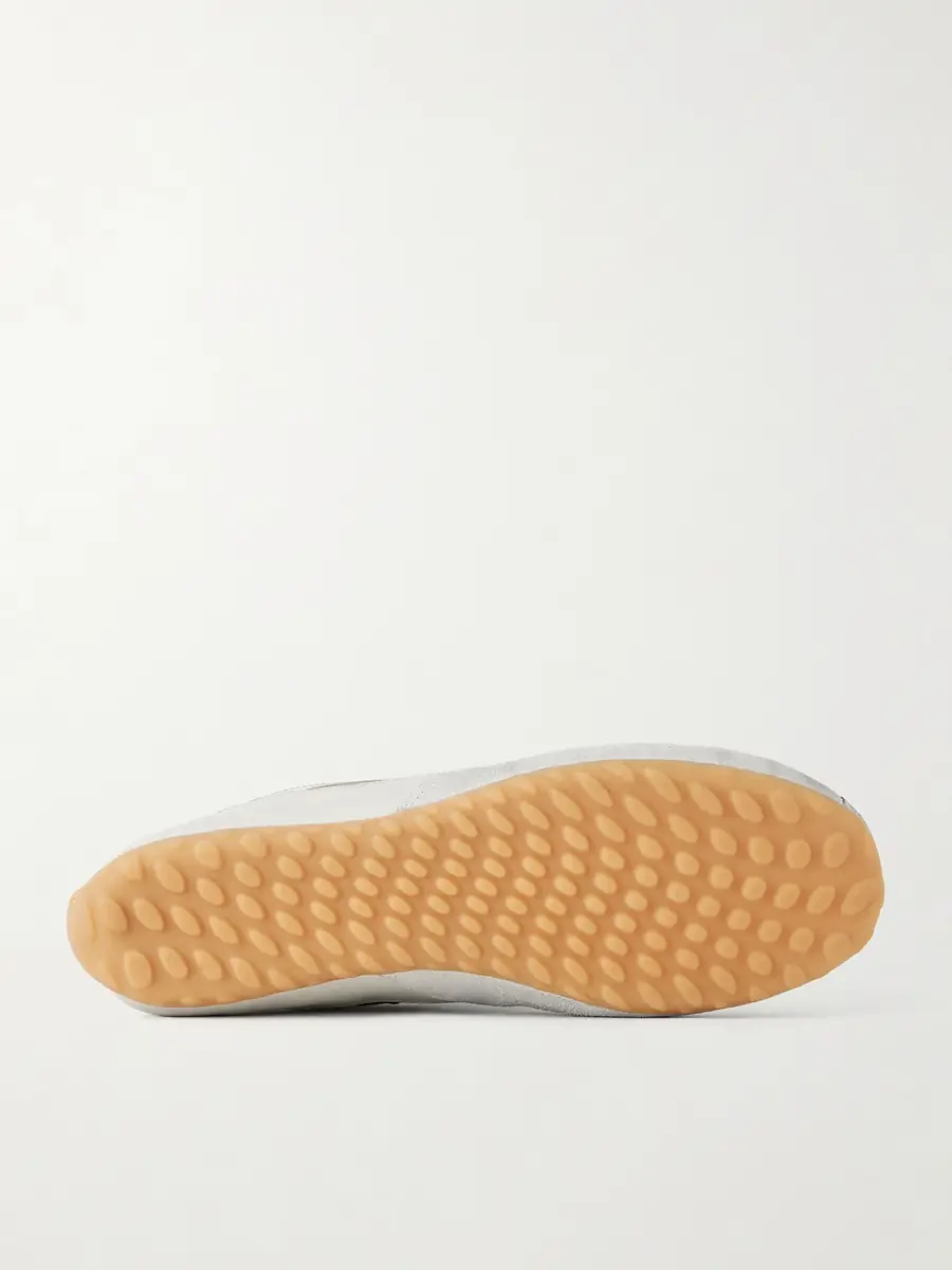 Alexander McQueen Suede-Trimmed Shell Sneakers - Men | Thumbnail 3
