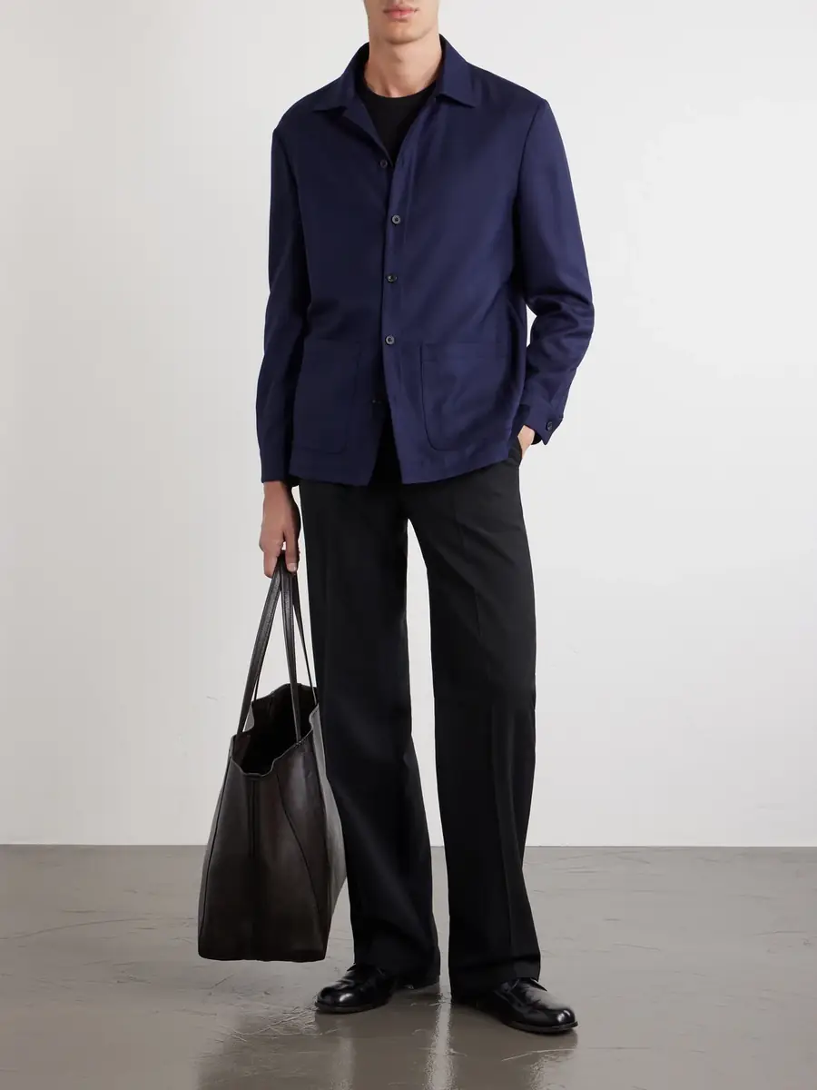 Thom Sweeney Wool Overshirt - Men | Thumbnail 2 Thom Sweeney Wool Overshirt - Men | Thumbnail 2