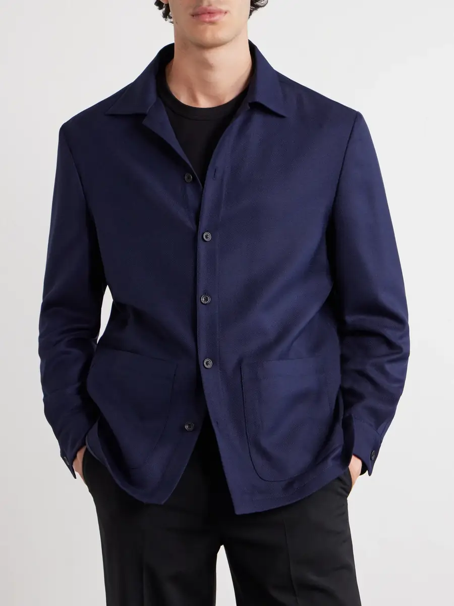 Thom Sweeney Wool Overshirt - Men | Thumbnail 3 Thom Sweeney Wool Overshirt - Men | Thumbnail 3