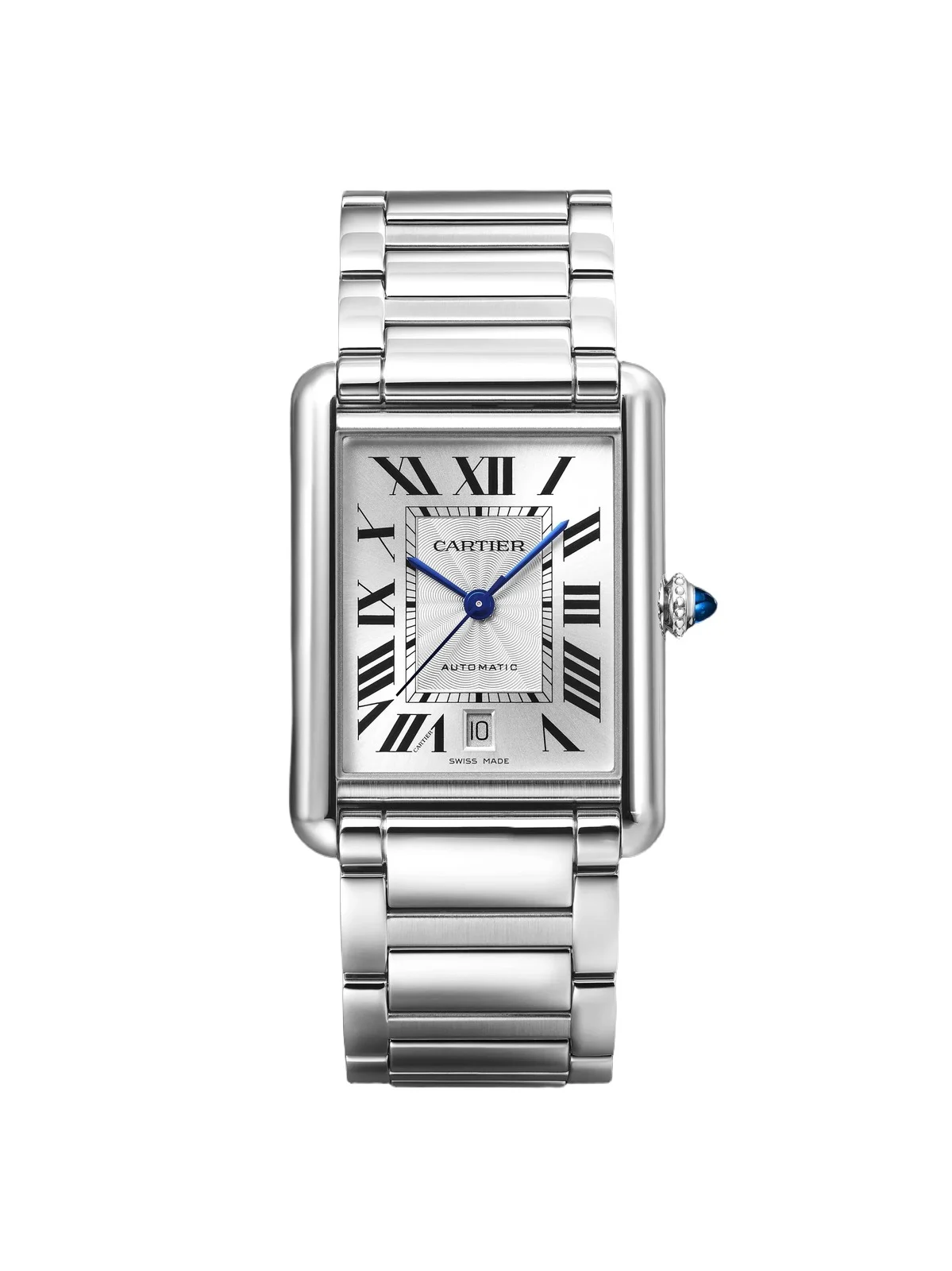 Cartier Tank Must Extra-Large Automatic Stainless Steel Watch, Ref. WSTA0053 - Men