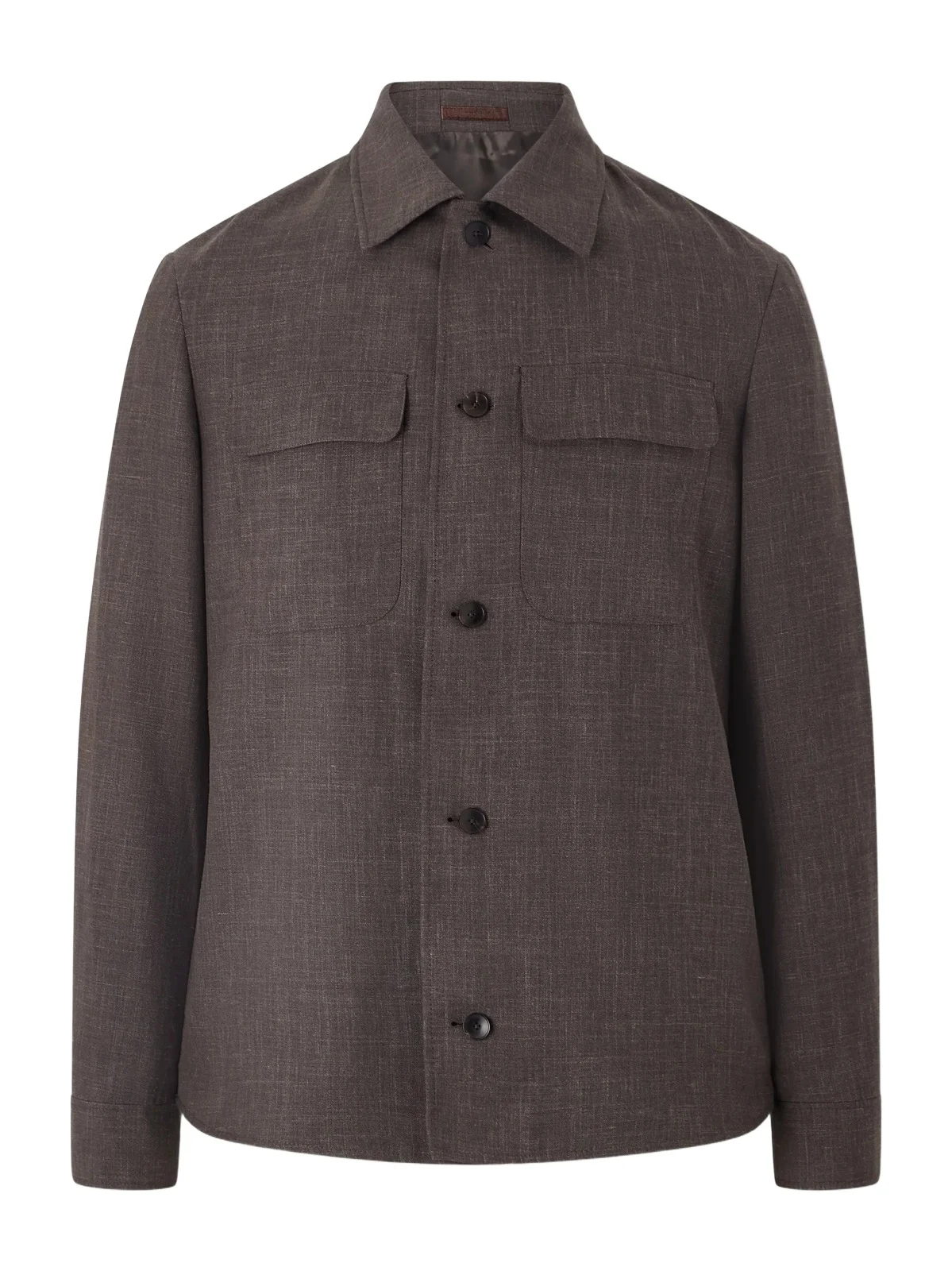 Wool, Silk and Linen-Blend Overshirt - Men