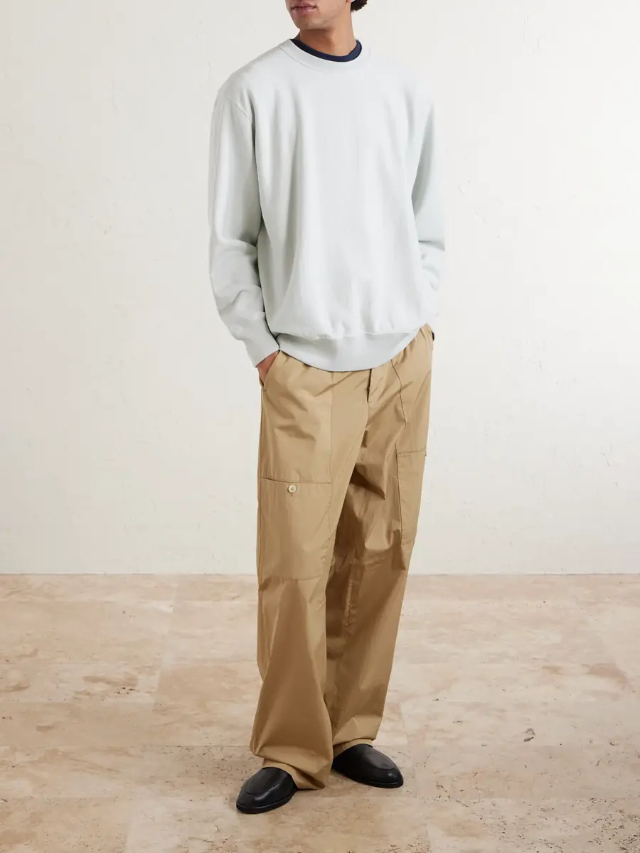 Auralee Cotton-Jersey Sweatshirt - Men | Thumbnail 2 Auralee Cotton-Jersey Sweatshirt - Men | Thumbnail 2