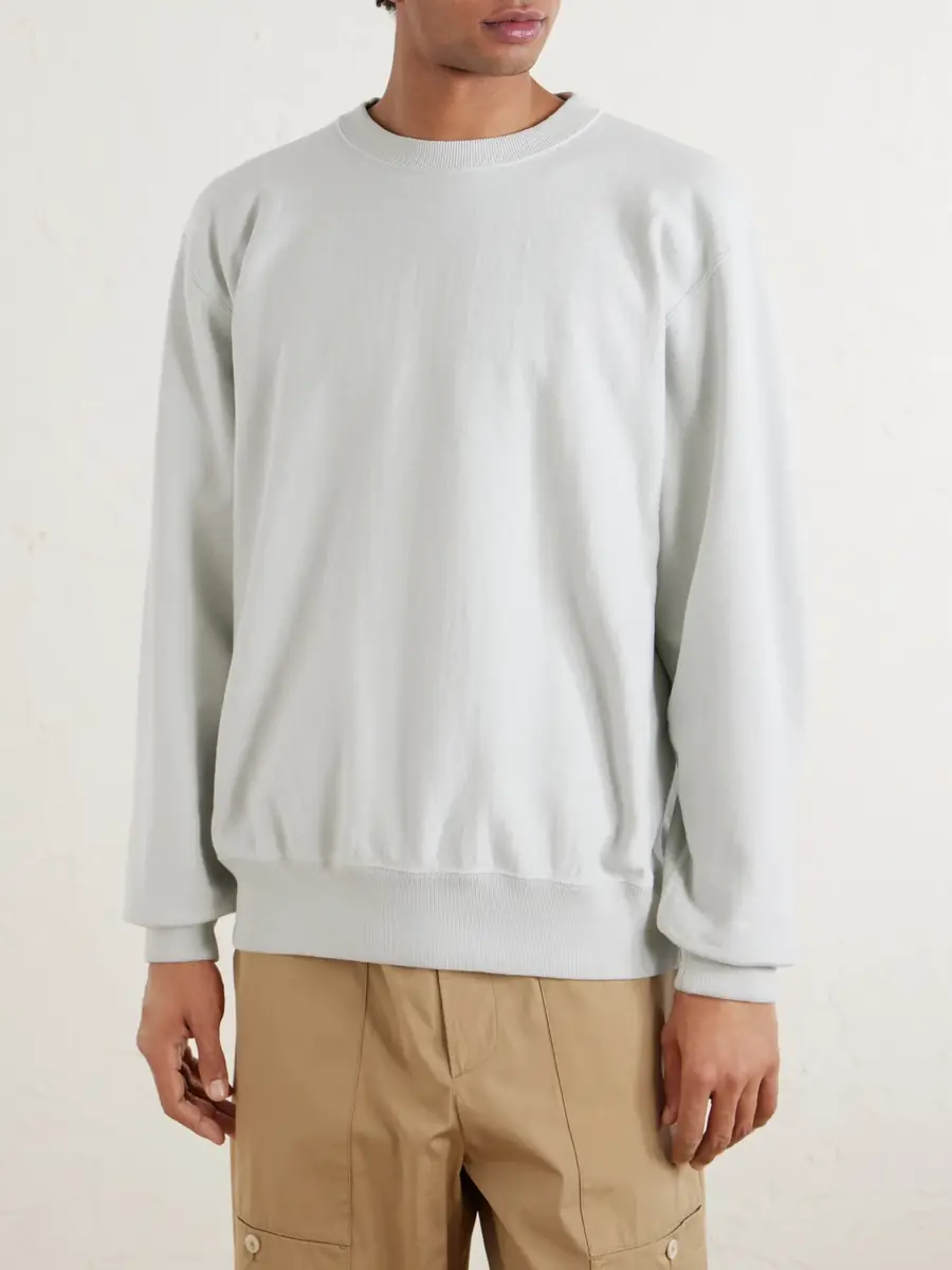 Auralee Cotton-Jersey Sweatshirt - Men | Thumbnail 3 Auralee Cotton-Jersey Sweatshirt - Men | Thumbnail 3