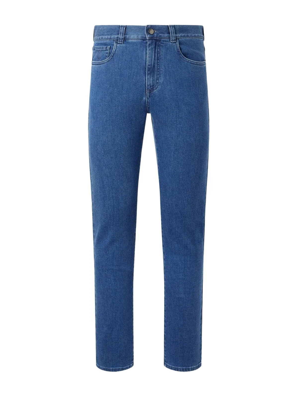 Straight-Leg Cotton and Cashmere-Blend Jeans - Men Straight-Leg Cotton and Cashmere-Blend Jeans - Men