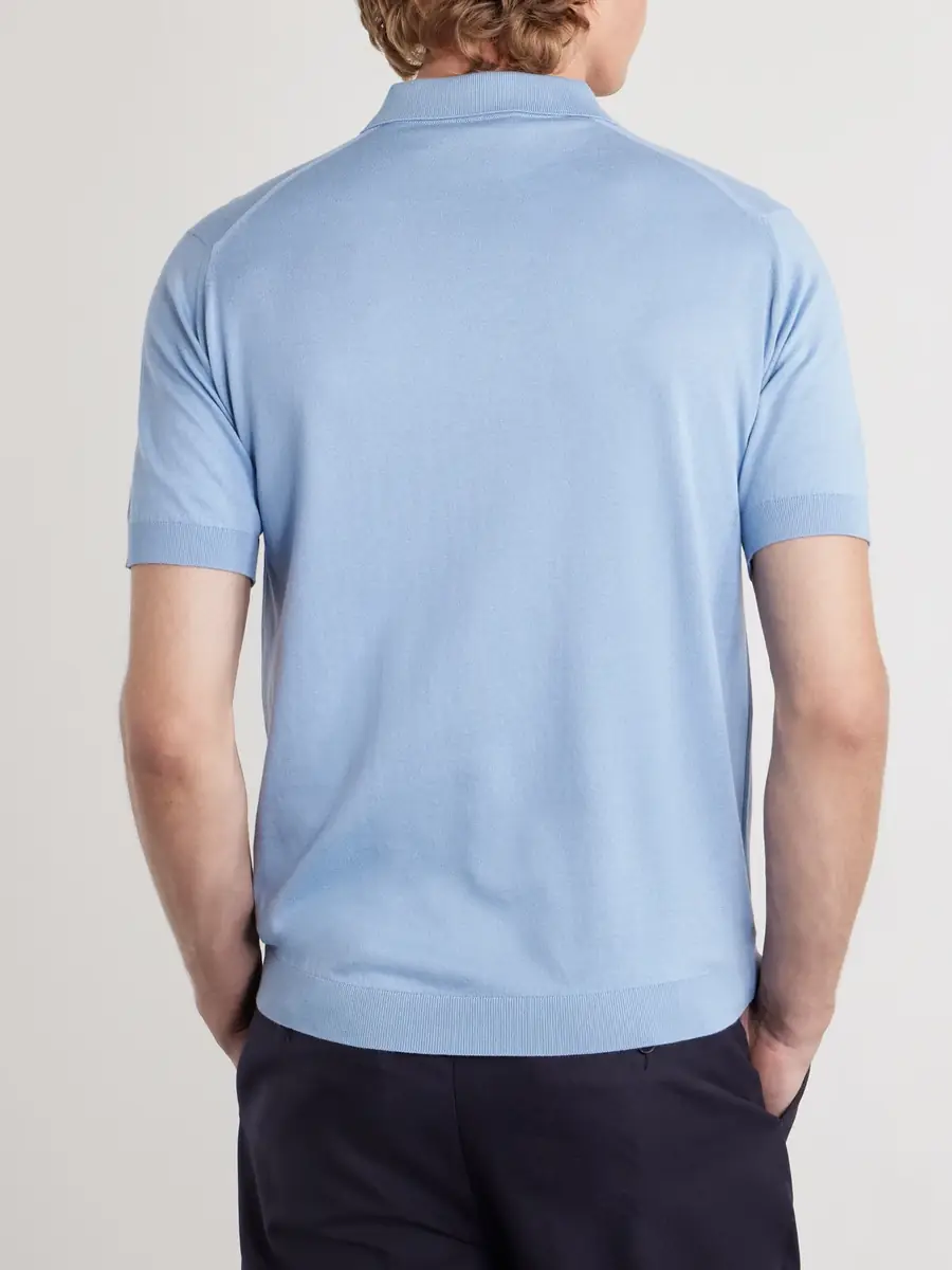 John Smedley Adrian Slim-Fit Sea Island Cotton Polo Shirt - Men | Thumbnail 4