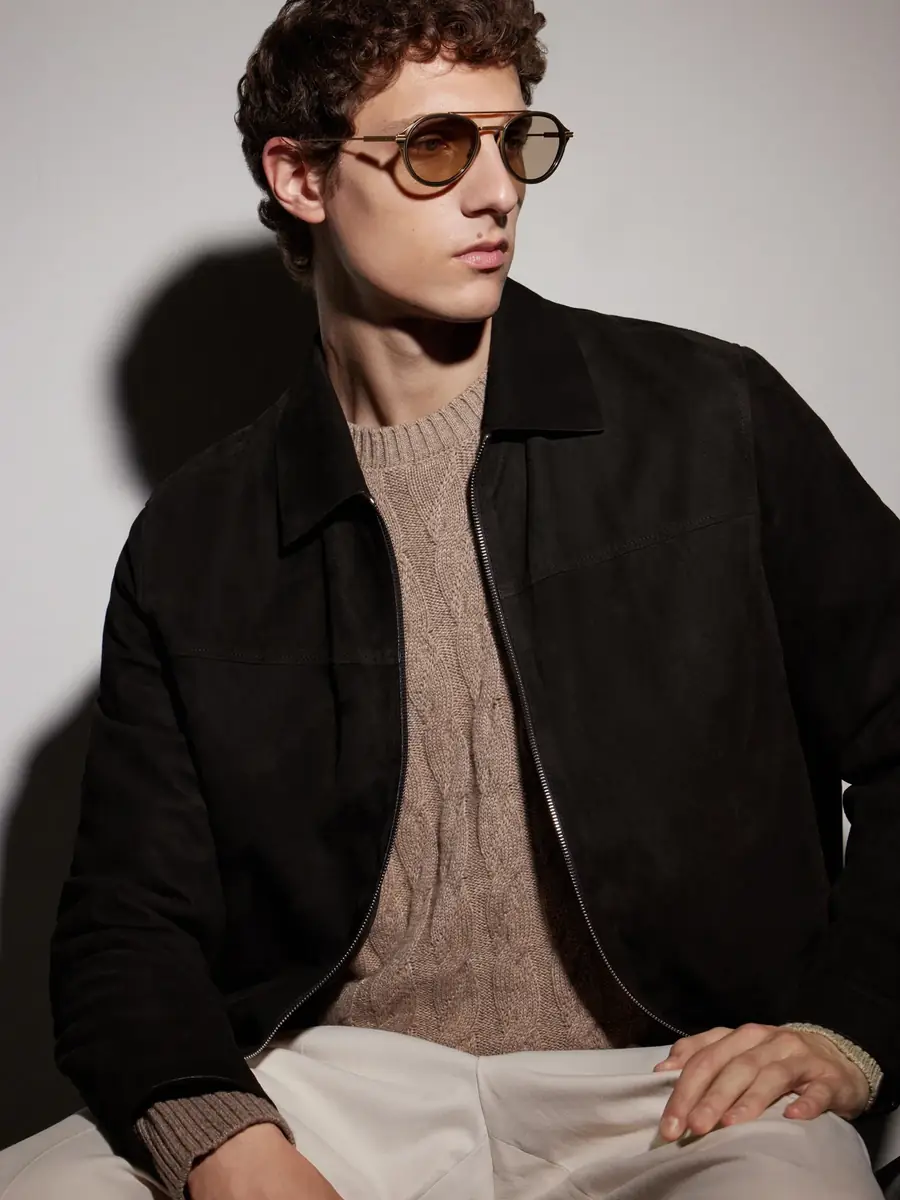Zegna Double-Bridge Aviator-Style Two-Tone Titanium Sunglasses - Men | Thumbnail 2 Zegna Double-Bridge Aviator-Style Two-Tone Titanium Sunglasses - Men | Thumbnail 2