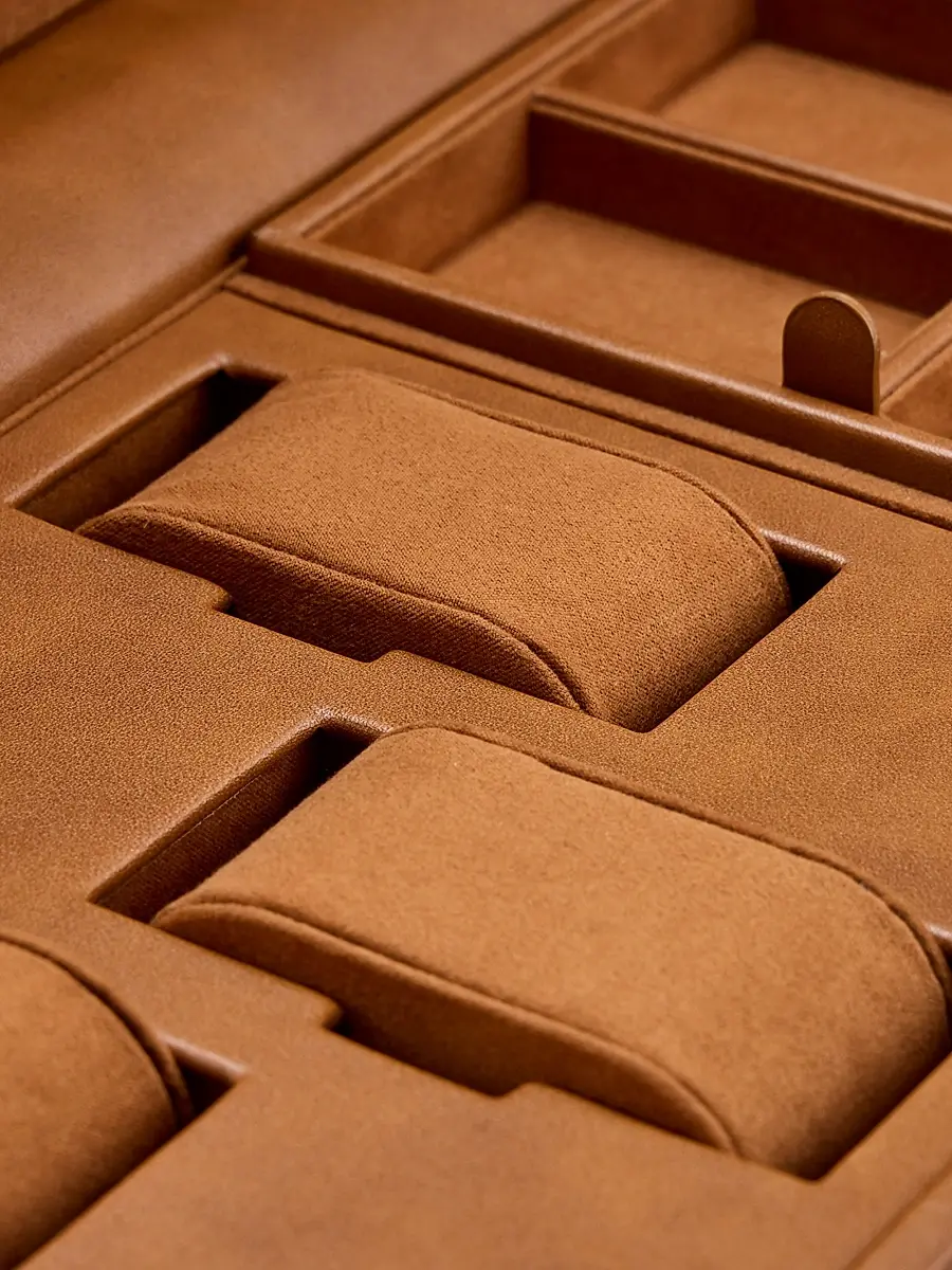 Wolf Designs Brogue Double Watch Winder Storage Box | Thumbnail 5