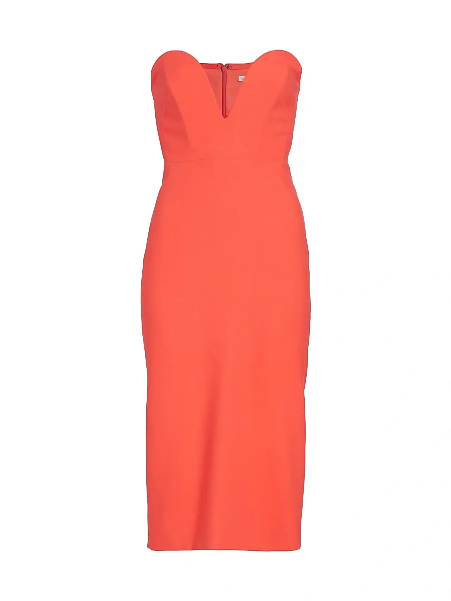 Veronica Beard Women's Colebrooke Dress - Neon Pink | Image 1 Veronica Beard Women's Colebrooke Dress - Neon Pink | Image 1