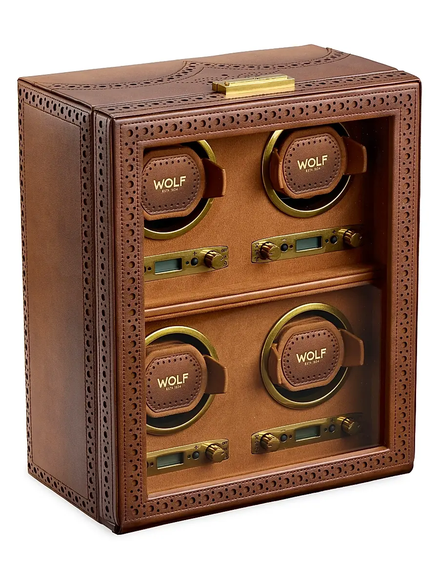 Wolf Designs Brogue 4-Piece Watch Winder | Thumbnail 3