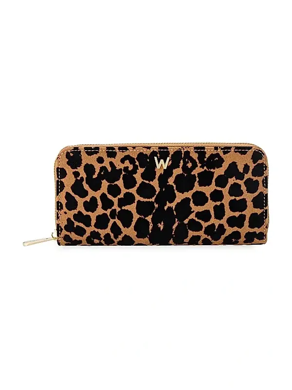 Women's Savanna Leopard Long Zip Wallet Women's Savanna Leopard Long Zip Wallet
