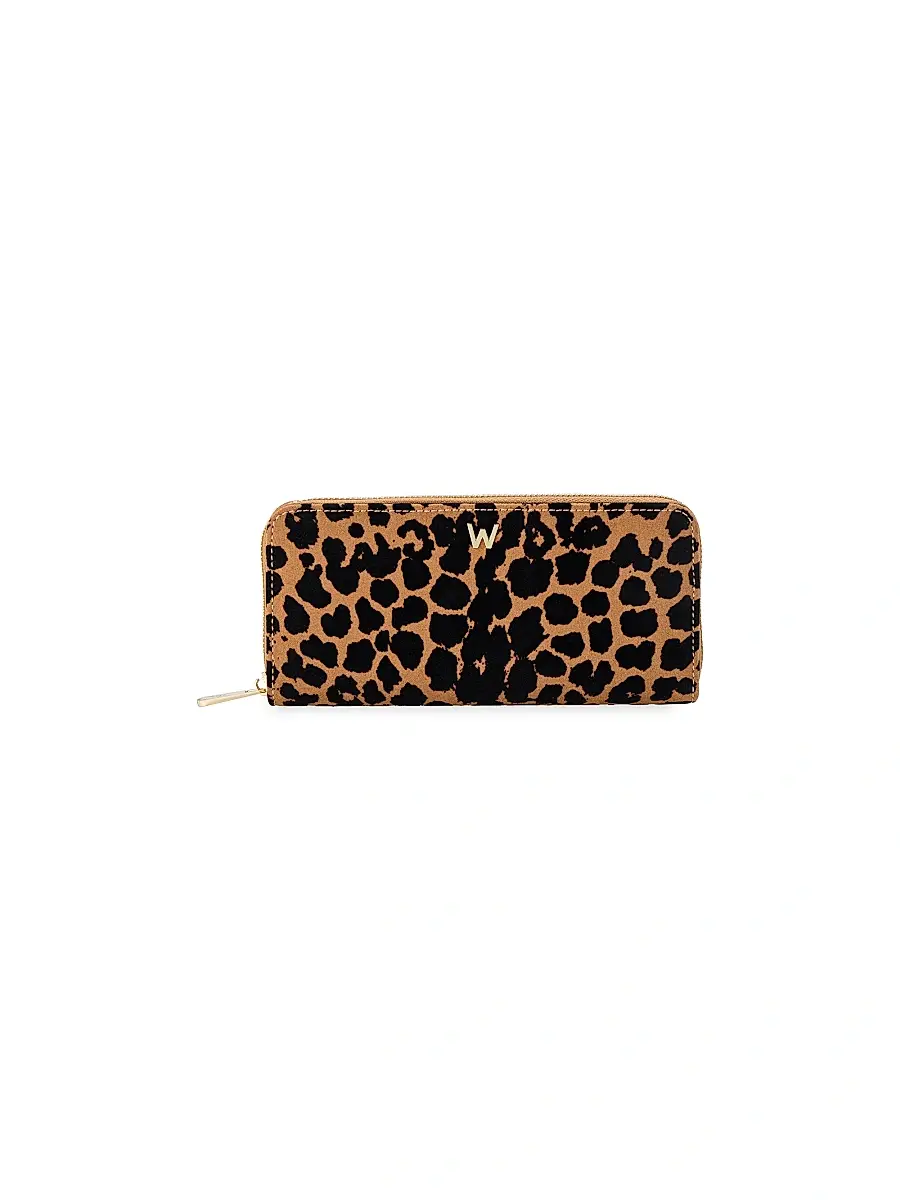 Women's Savanna Leopard Long Zip Wallet Women's Savanna Leopard Long Zip Wallet