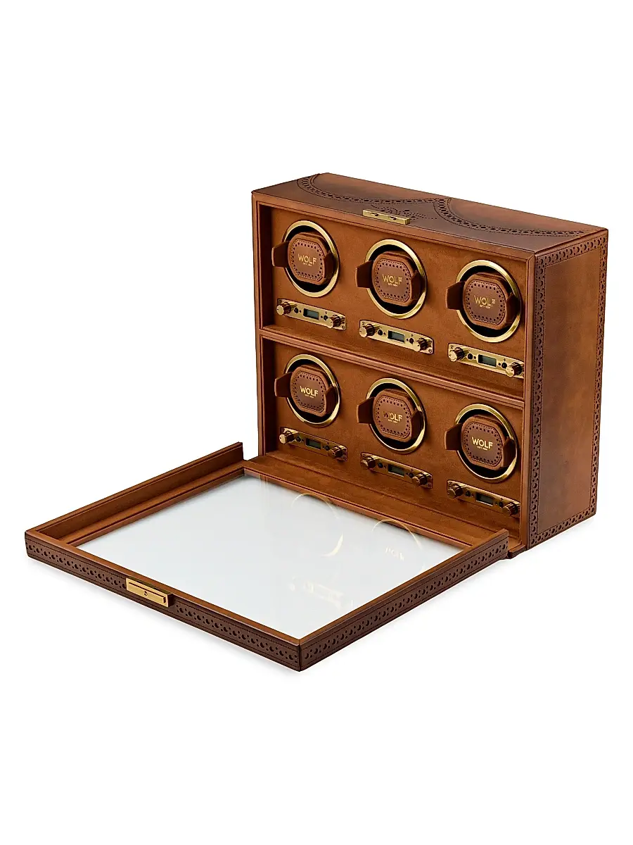 Wolf Designs Brogue 6-Piece Watch Winder | Thumbnail 2