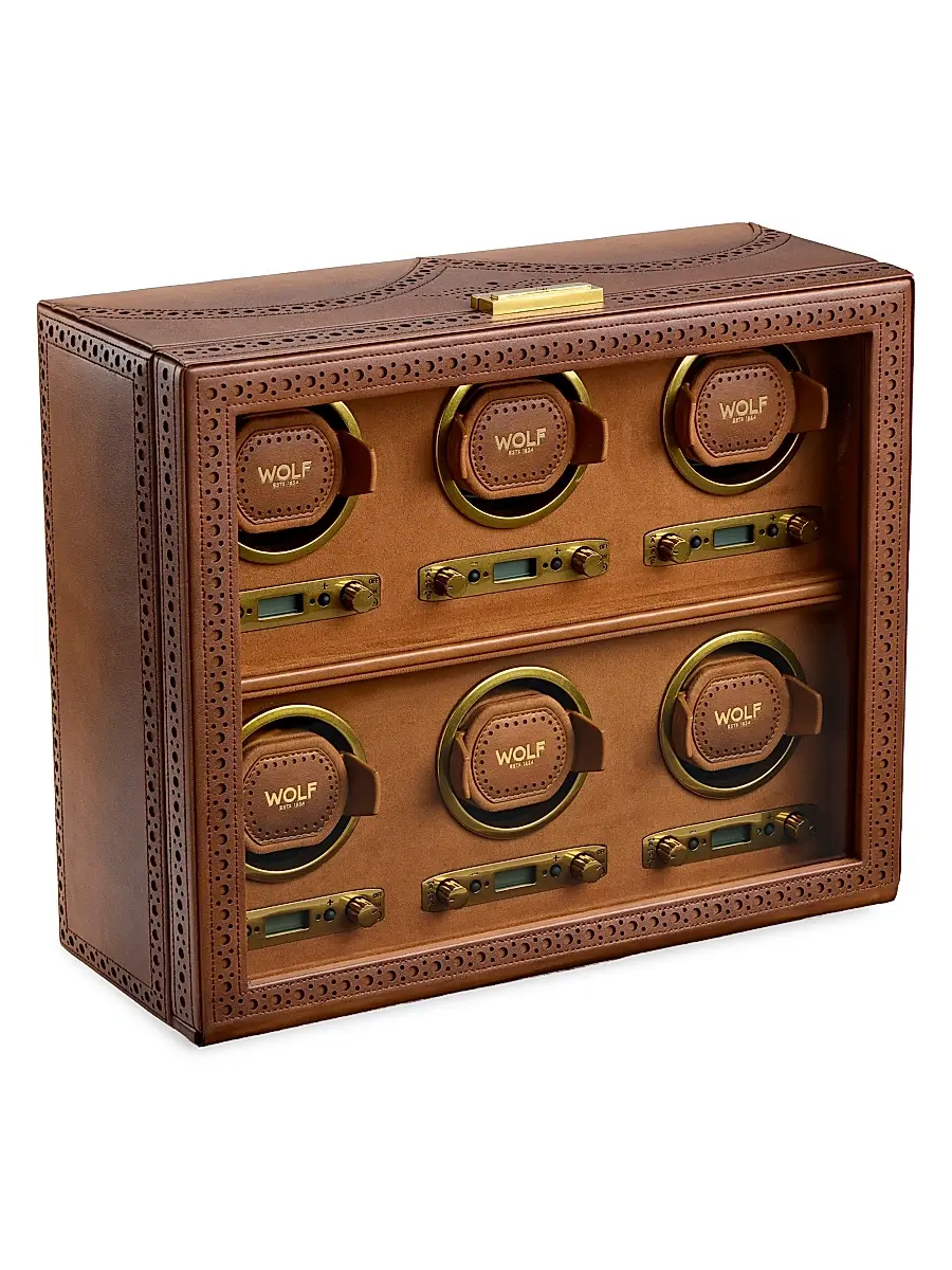 Wolf Designs Brogue 6-Piece Watch Winder | Thumbnail 3