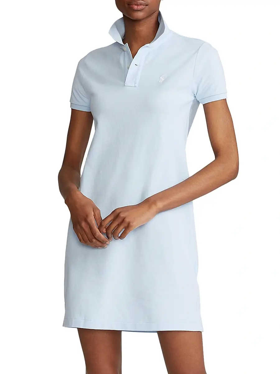 Polo Ralph Lauren Women's Cotton Mesh Short-Sleeve Polo Dress | Thumbnail 3
