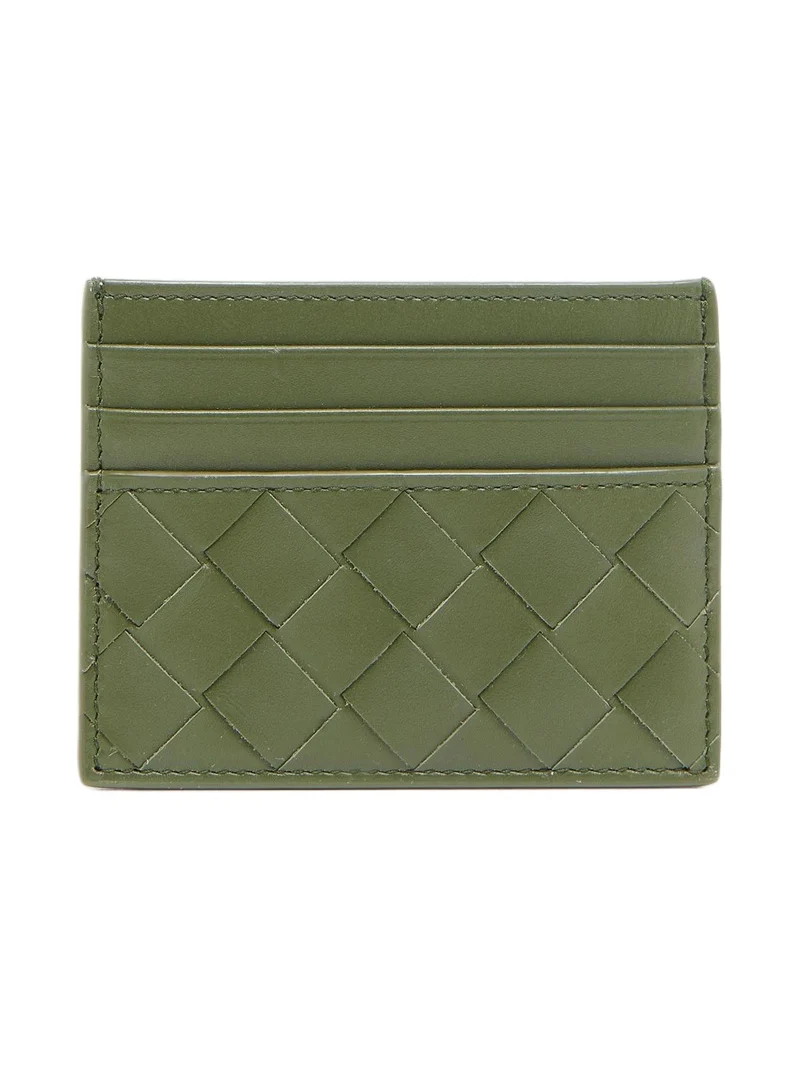 Men's Intrecciato Leather Card Case Men's Intrecciato Leather Card Case