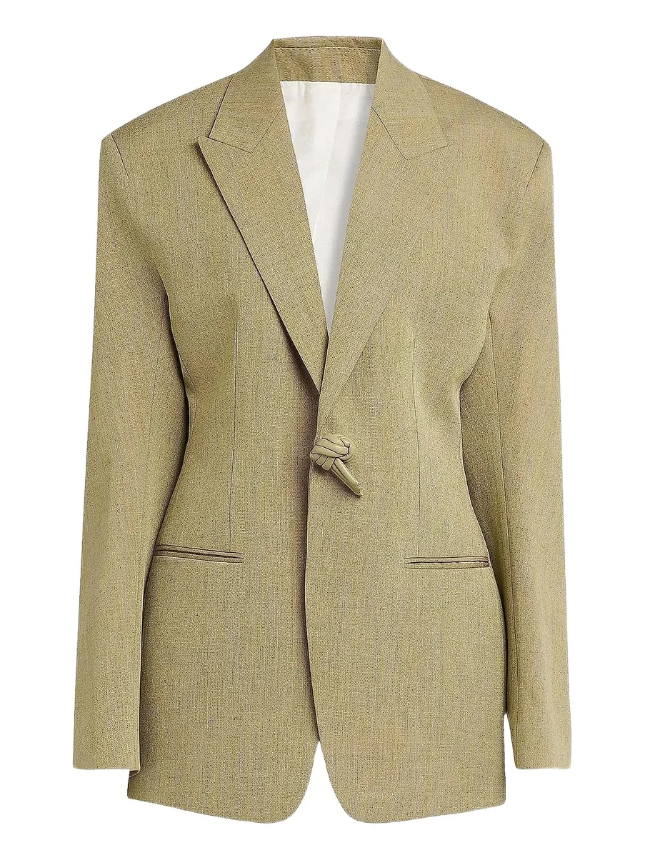 Women's Knot-Detail Wool-Blend Blazer Women's Knot-Detail Wool-Blend Blazer