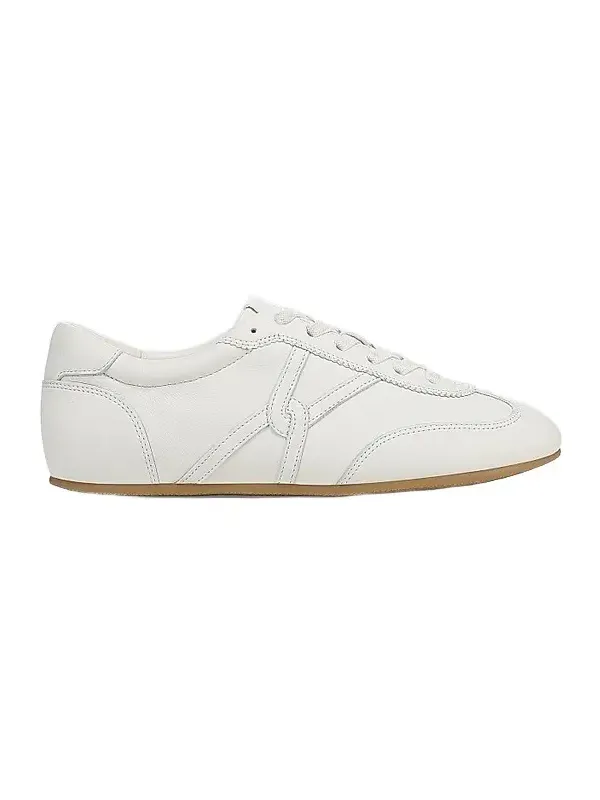 Veronica Beard Women's Riviera Logo Leather Low-Top Sneakers