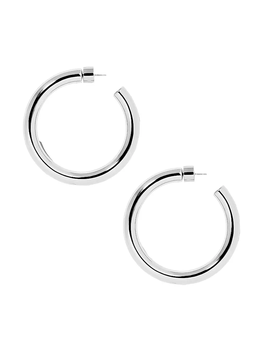 Jennifer Fisher Women's Samira Hoop Earrings - Silver | Image 1 Jennifer Fisher Women's Samira Hoop Earrings - Silver | Image 1