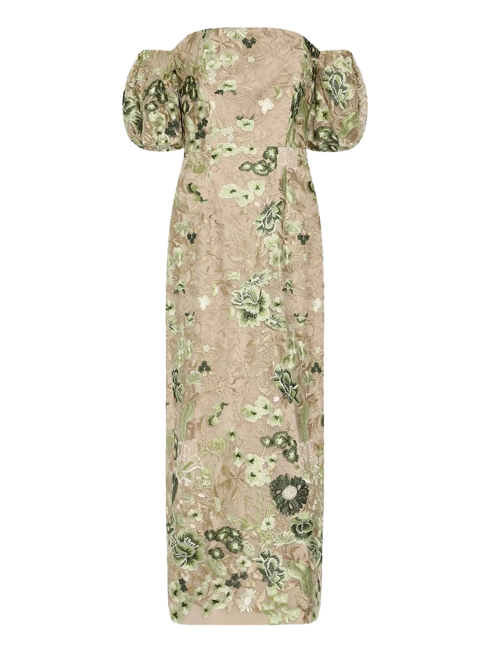 Women's Nene Embroidered Off-the-Shoulder Column Midi-Dress Women's Nene Embroidered Off-the-Shoulder Column Midi-Dress