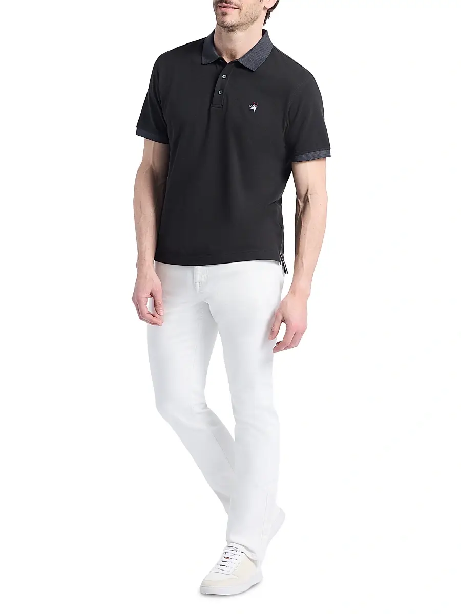 Robert Graham Men's Devil Knit Polo Shirt | Thumbnail 2 Robert Graham Men's Devil Knit Polo Shirt | Thumbnail 2